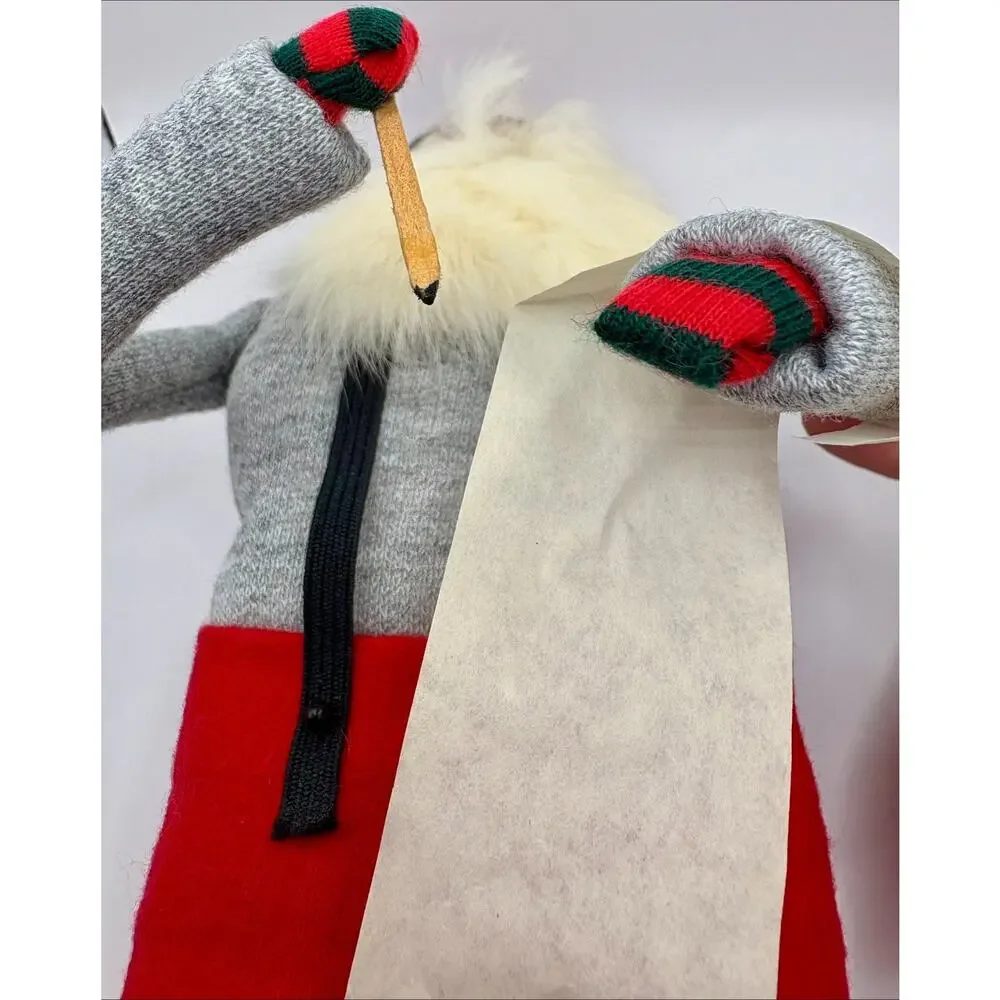 Byers Choice Caroler Santa Checking His List Dated 1987